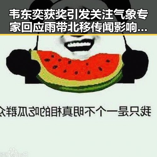 韦东奕获奖引发关注 气象专家回应雨带北移传闻影响天气变化